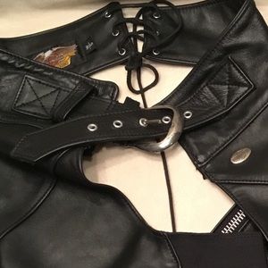 Harley Davidson riding chaps
